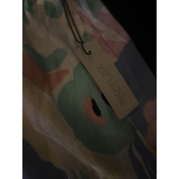 Rachel Zoe Skirt Womens Small White Yellow Floral Linen Midi Resort - Picture 5 of 5